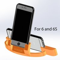 Small Auggie's iPhone 7, 6 and 6S cradle with  w sound amplifier 3D Printing 50755