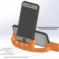 Auggie's iPhone 7, 6 and 6S cradle with  w sound amplifier - Thumbnail 3