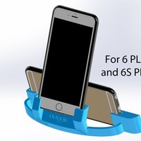 Small Auggie's iPhone 7 PLUS, 6 PLUS or 6S PLUS cradle w sound amp 3D Printing 50764