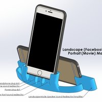 Auggie's iPhone 7 PLUS, 6 PLUS or 6S PLUS cradle w sound amp - Thumbnail 3