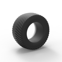 Pulling tractor Whitewall rear tire 1 Scale 1:25 - Thumbnail 9