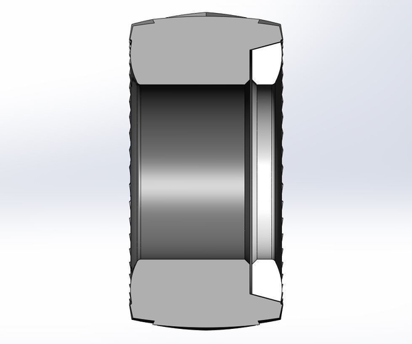 Pulling tractor Whitewall rear tire 1 Scale 1:25 3D Print 507714