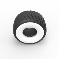 Pulling truck Whitewall tire 1 Scale 1:25 - Thumbnail 6