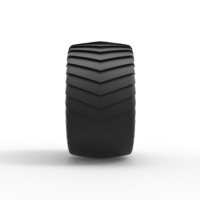 Pulling truck Whitewall tire 2 Scale 1:25 - Thumbnail 4