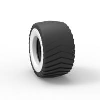 Pulling truck Whitewall tire 2 Scale 1:25 - Thumbnail 8
