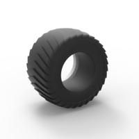 Pulling truck Whitewall tire 2 Scale 1:25 - Thumbnail 9