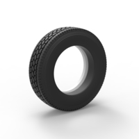 Semi Whitewall tire Scale 1:25 - Thumbnail 8
