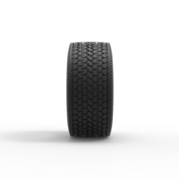 Super single semi Whitewall tire Scale 1:25 - Thumbnail 4