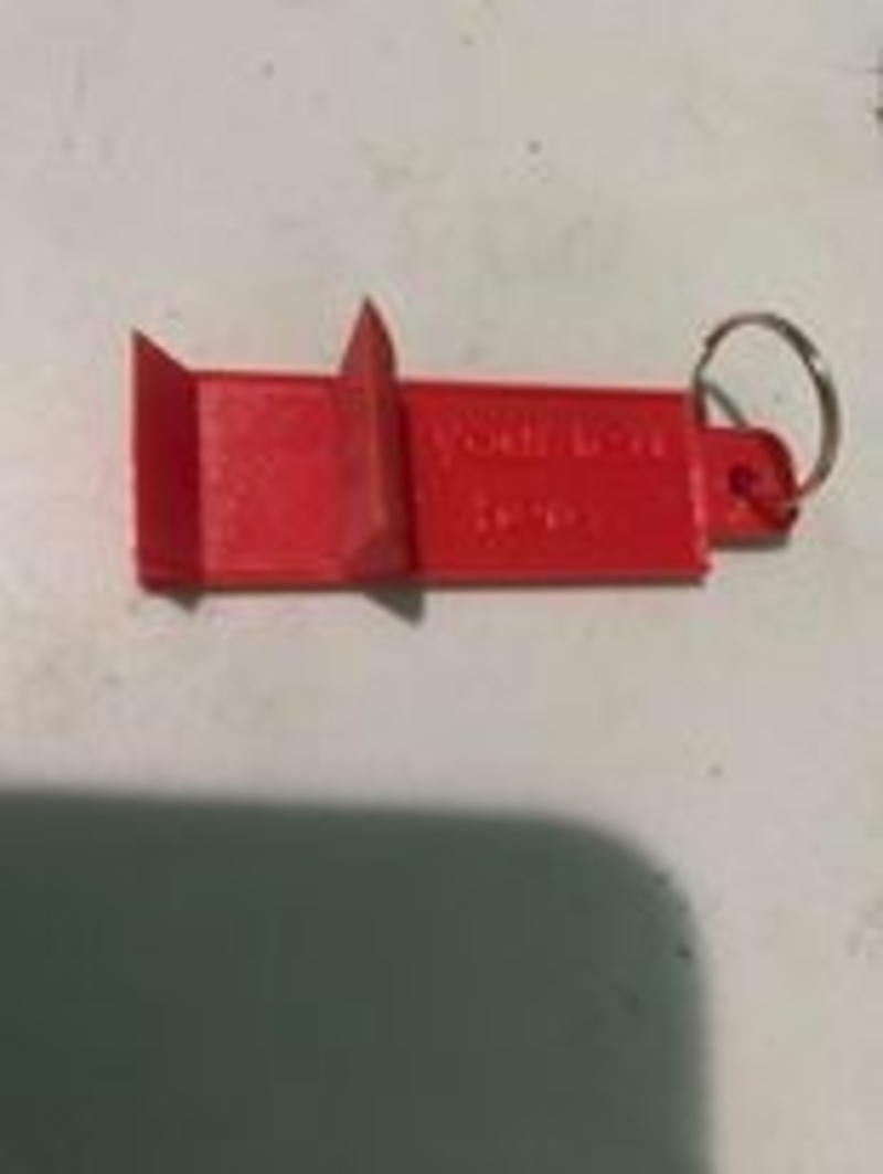 Key chain phone holder 