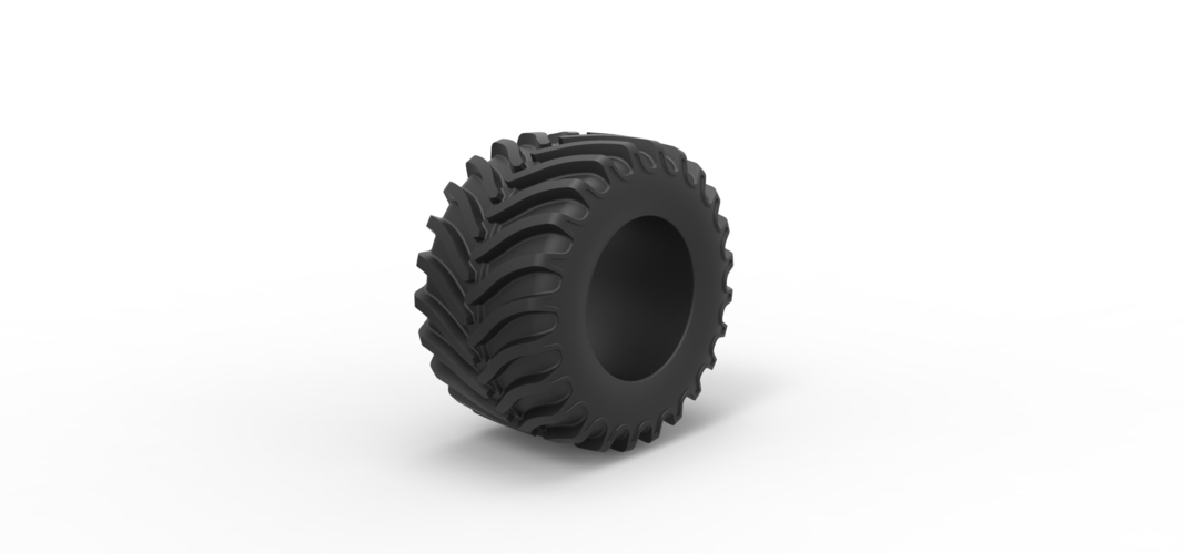 Tractor tire 12 Scale 1:25 3D Print 507855