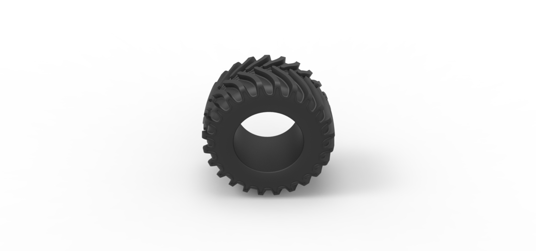 Tractor tire 12 Scale 1:25 3D Print 507859