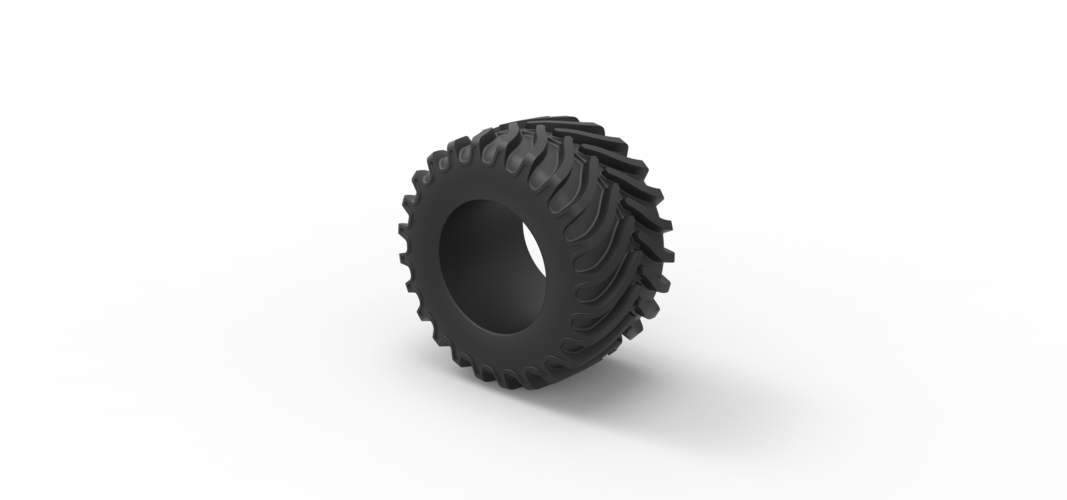 Tractor tire 12 Scale 1:25 3D Print 507860