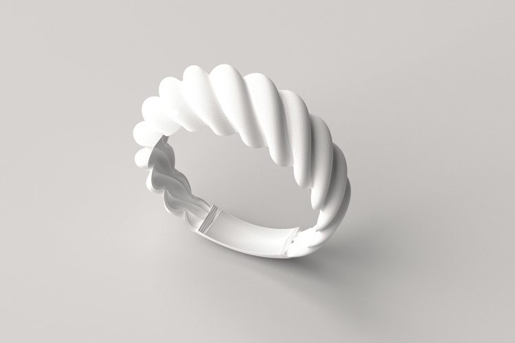 Twisted Ring R 02 3D Print 507878