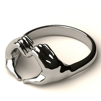 Heart Shape Hand Ring R 101 - Thumbnail 3