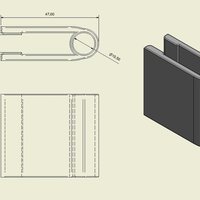 3D Printed Push Pin Wall Hanger - Coat Hanger - Wall Hook by Chris Cassar