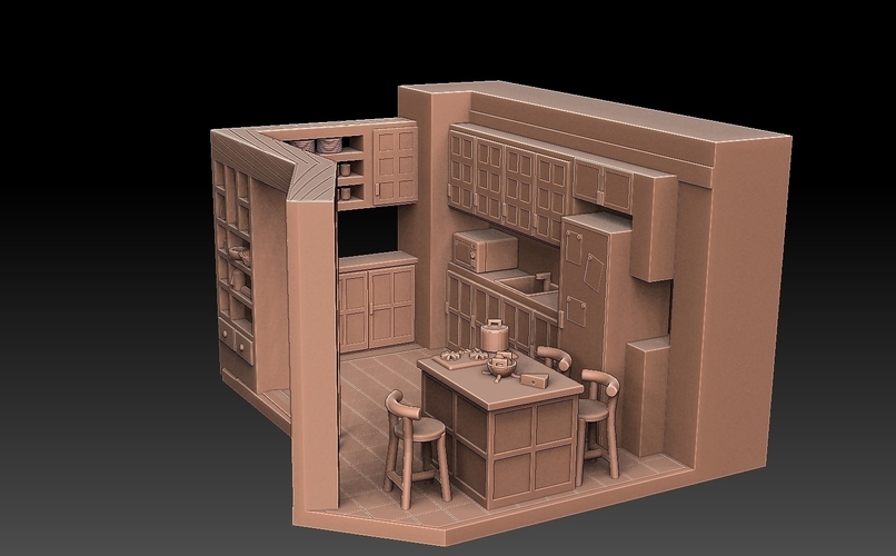 Kitchen Set 3D Print 507891