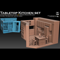 Small Kitchen Set 3D Printing 507892