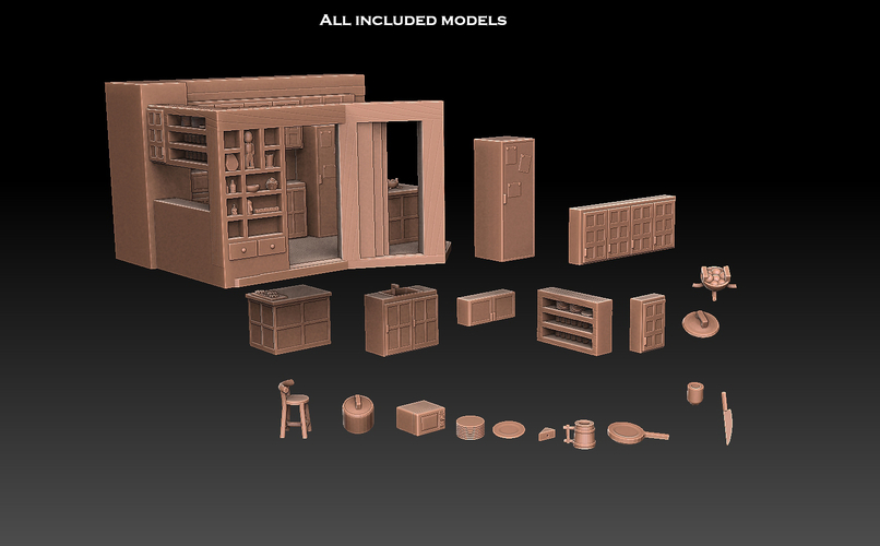 Kitchen Set 3D Print 507897