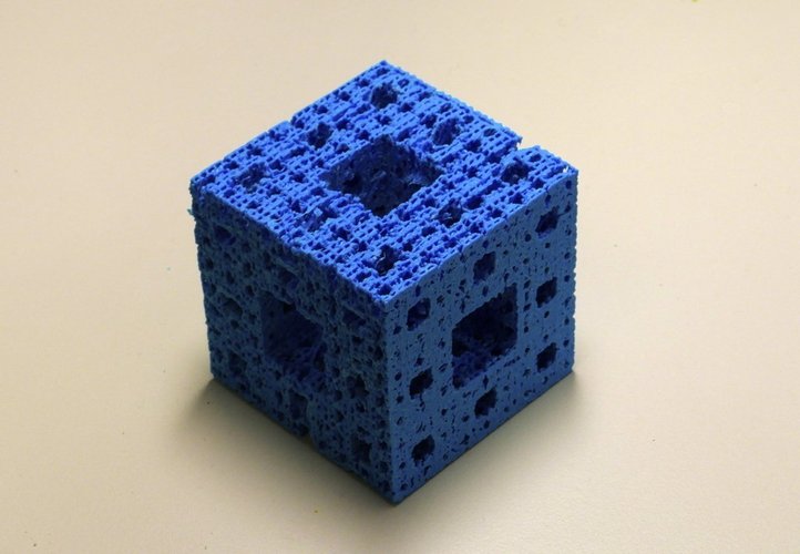 Menger's Sponge (Fractal Cube, 3D Sierpinski's Carpet)