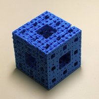 Small Menger's Sponge (Fractal Cube, 3D Sierpinski's Carpet) 3D Printing 50792