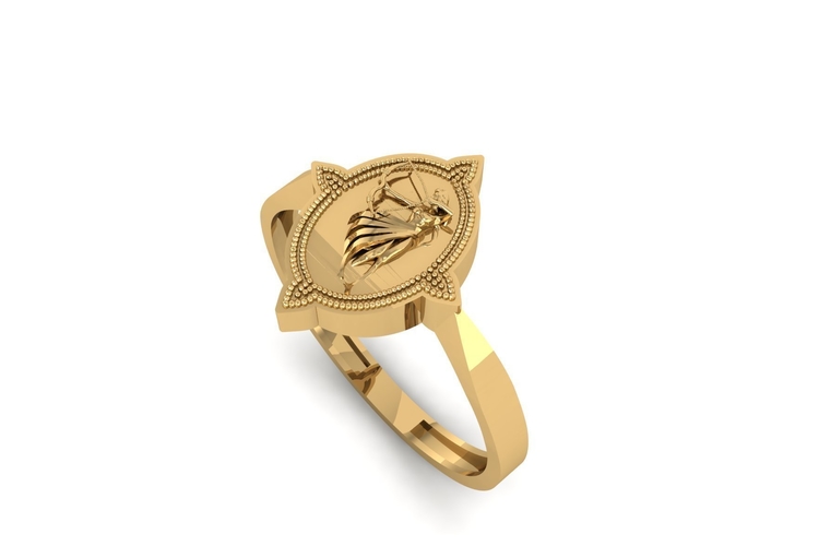 Woman Archer Ring R 201 3D Print 507944