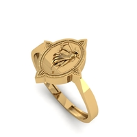 Small Woman Archer Ring R 201 3D Printing 507944