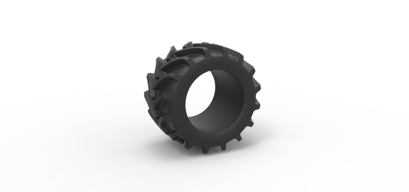 Tractor tire 13 Scale 1:25