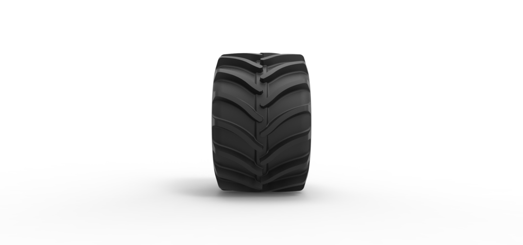 Diecast Tractor tire 13 Scale 1:25 3D Print 507955