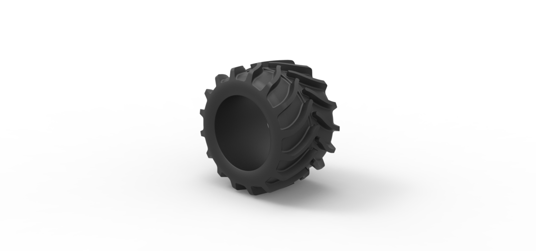 Diecast Tractor tire 13 Scale 1:25 3D Print 507958