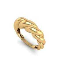 Small twisted Ring R 198 3D Printing 507976