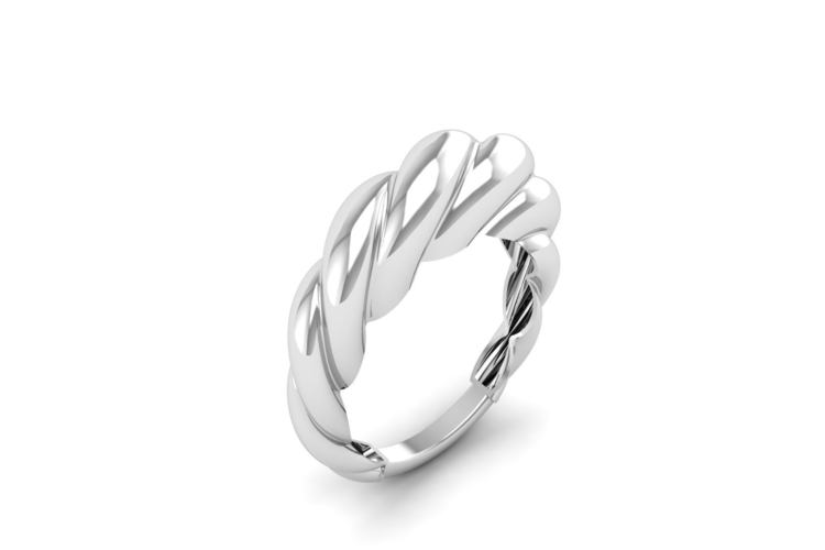 twisted Ring R 198 3D Print 507978