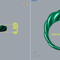 twisted Ring R 198 - Thumbnail 5
