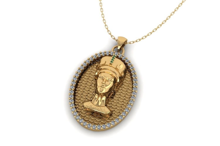 Pharaoh Pendant P 068 3D Print 508018