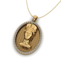 Small Pharaoh Pendant P 068 3D Printing 508018