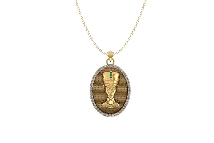 Pharaoh Pendant P 068 3D Print 508019