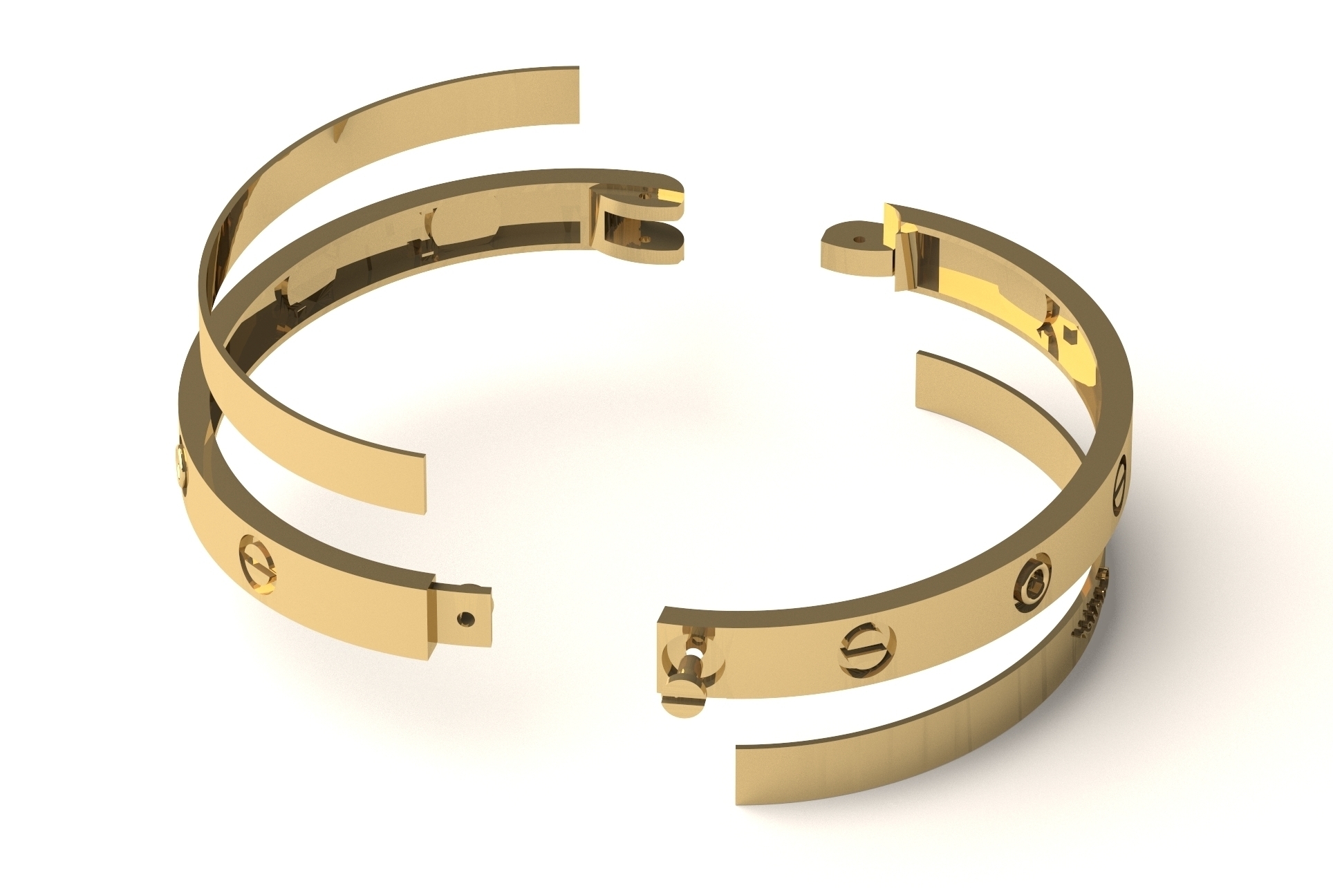 Ancient Bracelet 3D Print Model in Bracelets 3DExport