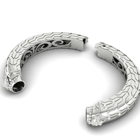 Halcyon Lion Head Torque Bangles Bracelet B 13 - Thumbnail 3