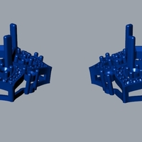 Emerald and Diamond Stud Earring E 20 - Thumbnail 7