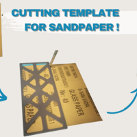 Small Cutting Template Sandpaper 3D Printing 508098
