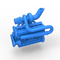 Diecast Turbo straight-six engine Scale 1:25 - Thumbnail 2