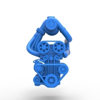 Diecast Turbo straight-six engine Scale 1:25 - Thumbnail 5