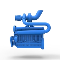 Diecast Turbo straight-six engine Scale 1:25 - Thumbnail 6