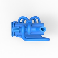 Diecast Turbo straight-six engine Scale 1:25 - Thumbnail 8