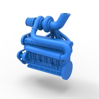 Diecast Turbo straight-six engine Scale 1:25 - Thumbnail 9