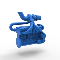 Diecast Turbo straight-six engine Scale 1:25 - Thumbnail 12