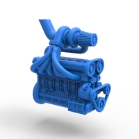 Diecast Turbo straight-six engine Scale 1:25 - Thumbnail 13