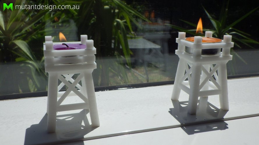 Candle Signal Towers 3D Print 50815
