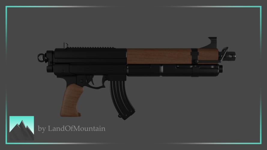 3D Printed Final Fantasy VII Shinra Infantryman Rifle by