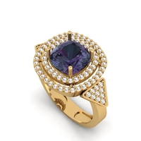 Cushion Diamond Ring R 193 - Thumbnail 1