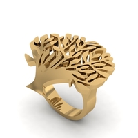 Small Tree Of Life Ring R 191 3D Printing 508195